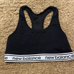 Medium, Black, new balance sports bra. Space for pads if needed.